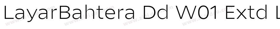 LayarBahtera Dd W01 Extd Light字体转换